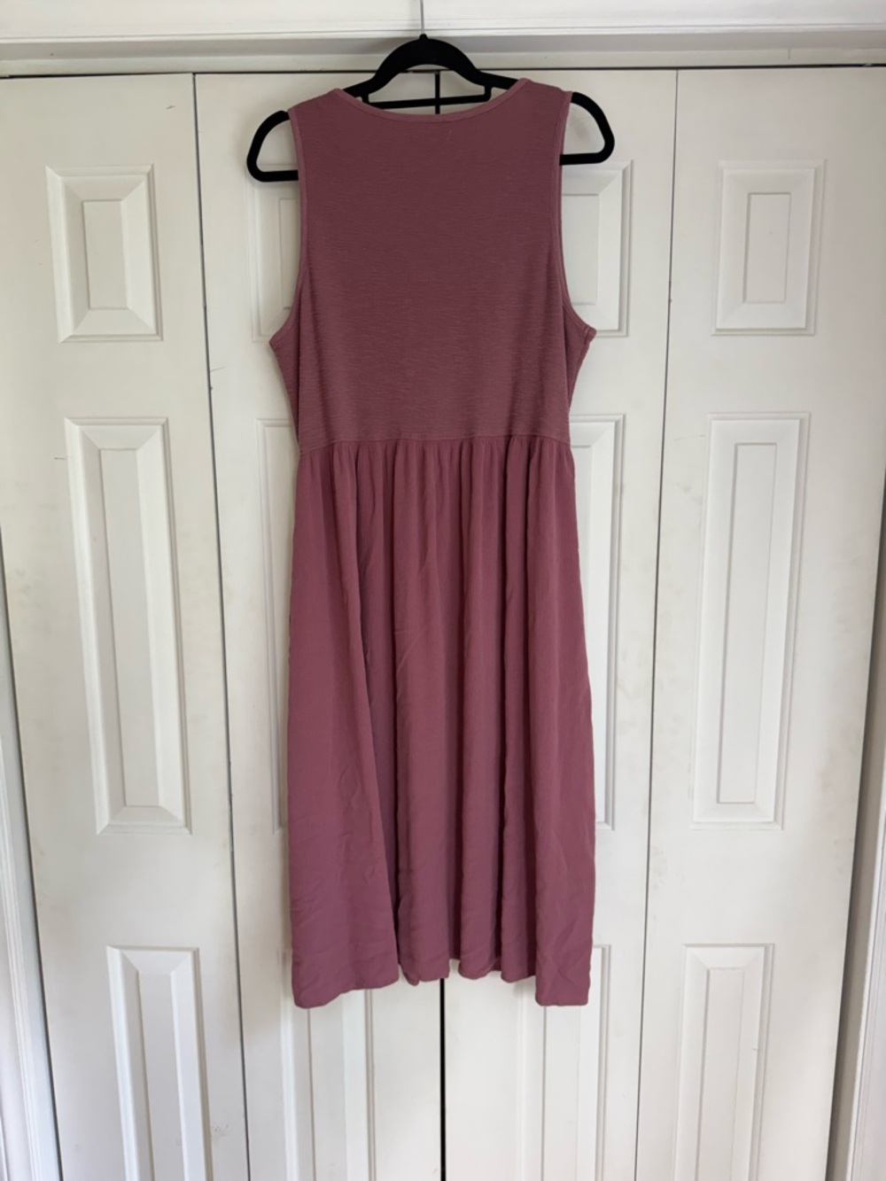 Frye Women’s Sleeveless Button-Front Midi Dress Mauve Lightweight Size XXL - Picture 6 of 6